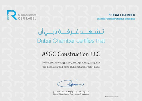 2020 Dubai Chamber CSR Label