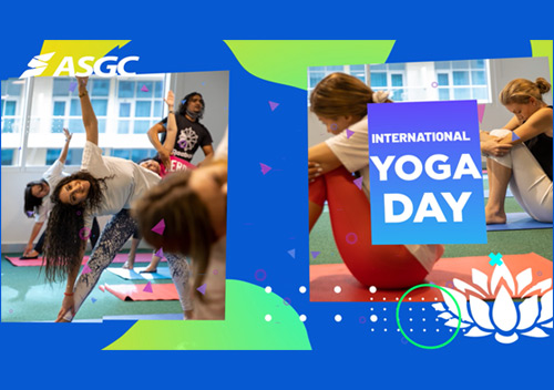 ASGC team celebrates International Yoga Day